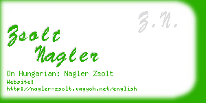 zsolt nagler business card